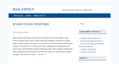 Desktop Screenshot of maol-espoo.fi